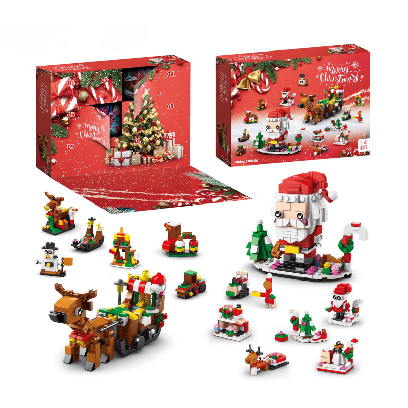 ChristmasBlocks: Jule Adventskalender Byggeklosser Sett