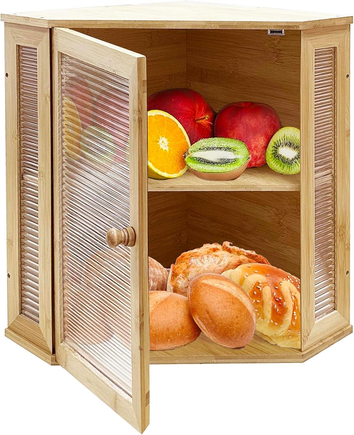 UltiFurni® CornerCabinet: Plassbesparende Smart Pantry Oppbevarings Hjørneskap