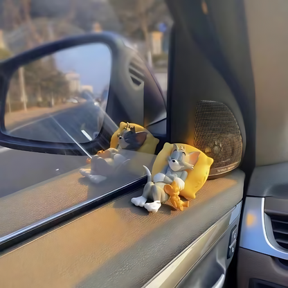 CarCharm 1+1 GRATIS: Tom og Jerry Leken Dashboardpynt