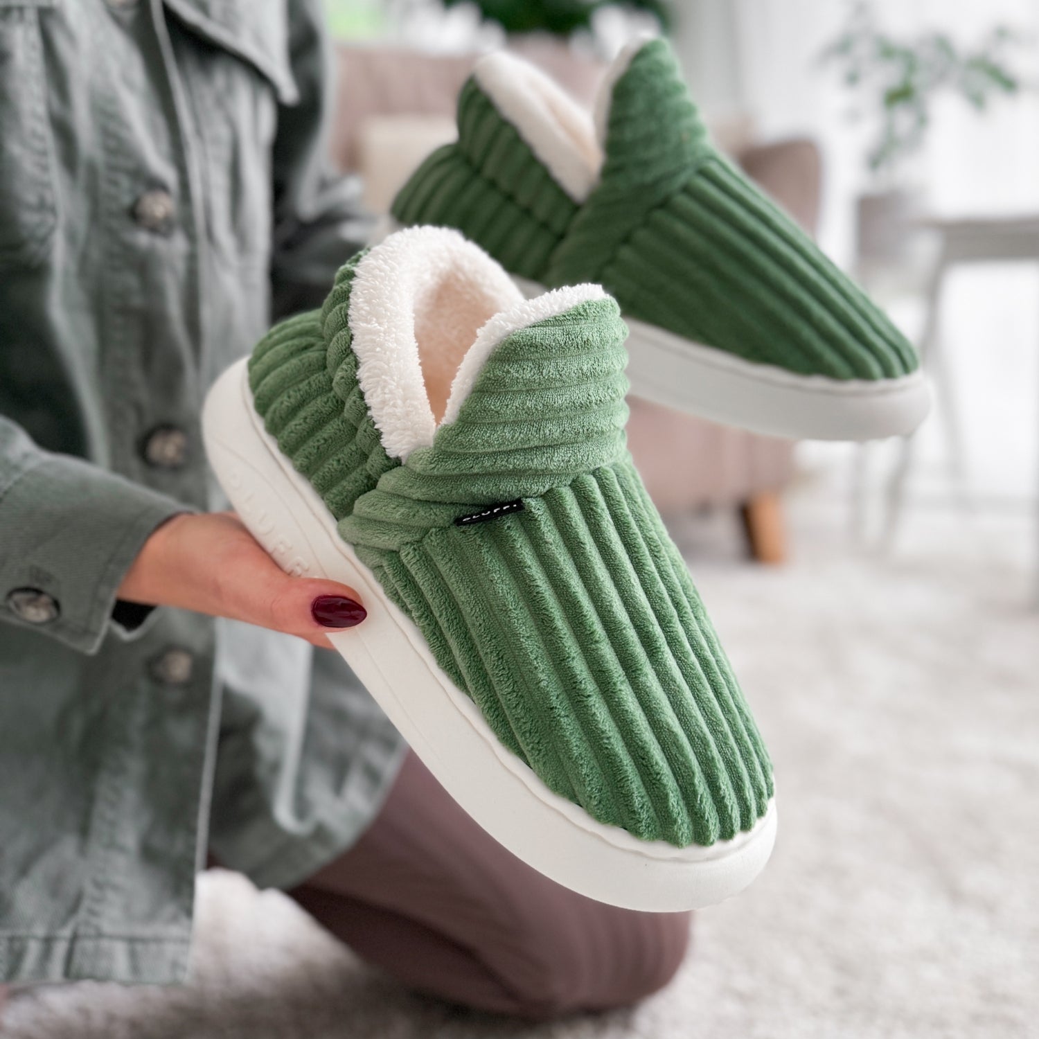 Happy™ CozySlippers: Unisex Vinter Fottøy Komfortable Varme Tøfler