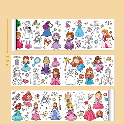 Kletshuts™ ColoringRolls 1+1 GRATIS: Børns Kreative DIY Papir Tegne- Og Farvelægning Ruller
