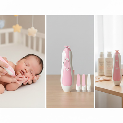 Kletshuts™ NailFile 1+1 GRATIS: Batteridrevet Blid Spædbarn Neglefil Sæt