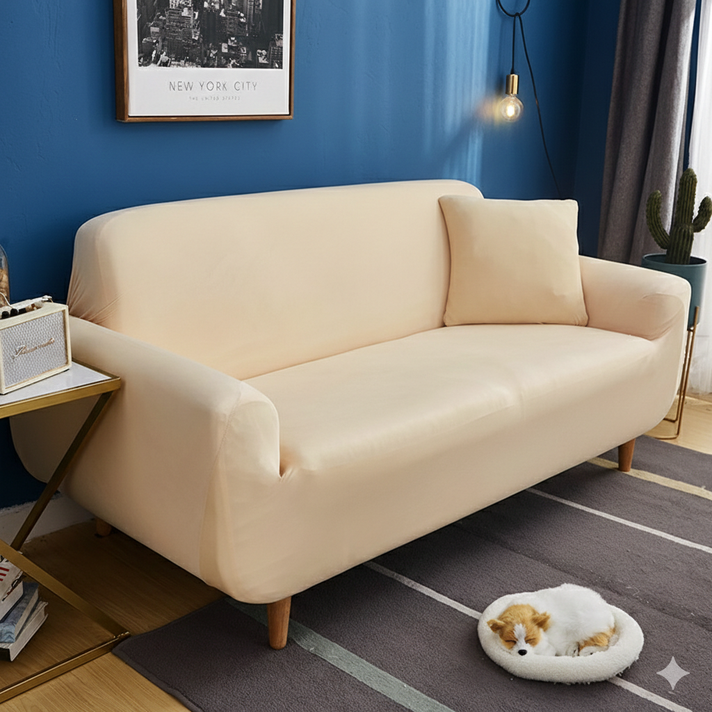 Globetrek° StretchCover: Premium Rynke-Resistent Sofa Beskytter Stræk Betræk