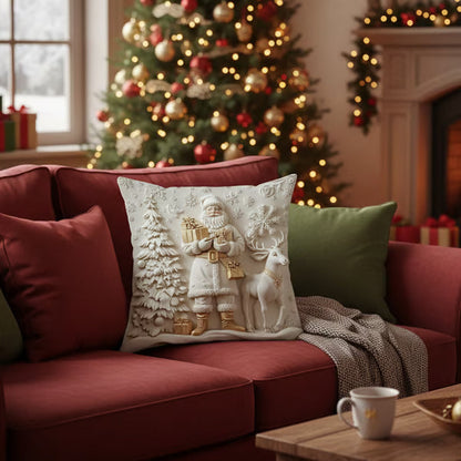 ChristmasCovers – Premium Elegant Hvit Pute Juletrekk