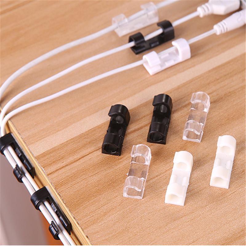 GlideHold® WireClamps 1+1 GRATIS: Selvklæbende Nem Kabelorganisering Trådklemmer