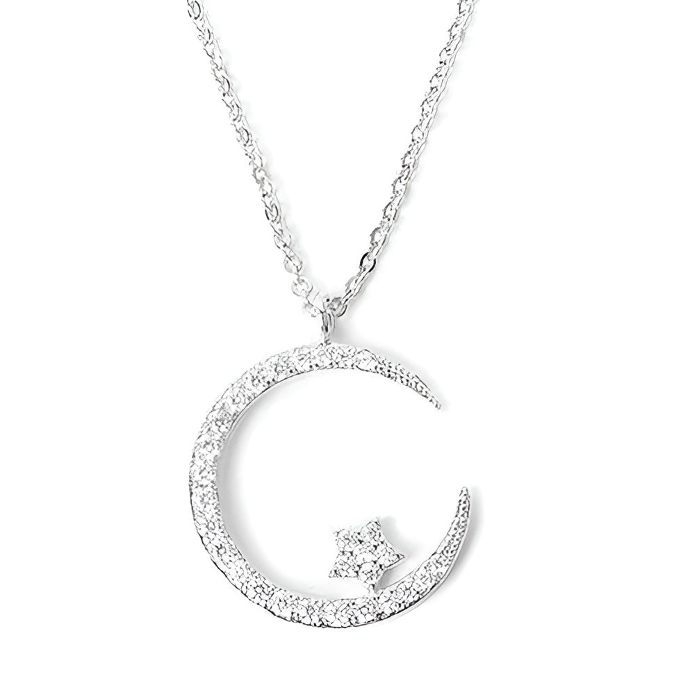 Jewelance™ CrescentNecklace 1+1 GRATIS: Minimalistisk Måne Vedhæng Justerbar Halvmåne Halskæde Smykker