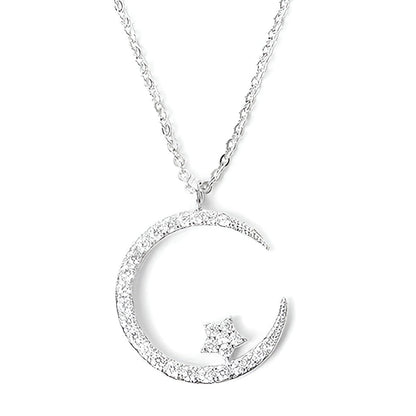 Jewelance™ CrescentNecklace 1+1 GRATIS: Minimalistisk Måne Vedhæng Justerbar Halvmåne Halskæde Smykker