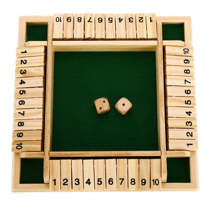 Kletshuts™ Woodys - Morsomt Interaktivt Familie Shut The Box Brettspill