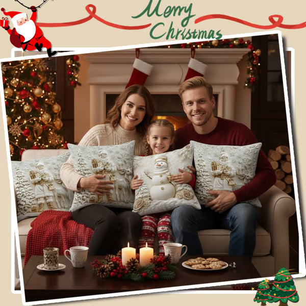 ChristmasCovers – Premium Elegant Hvit Pute Juletrekk