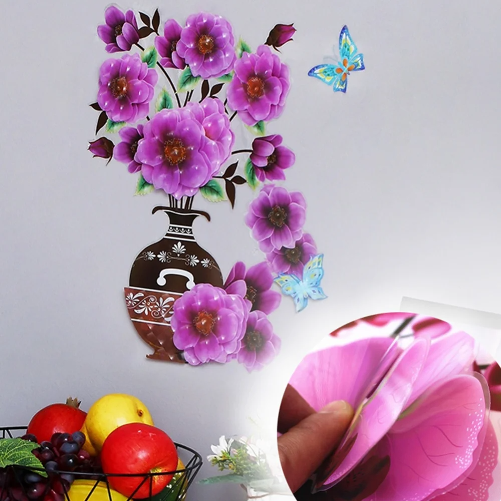 FloralSticker 2+2 GRATIS: Elegant Boliginnredning Selvklebende Blomsterklistremerker