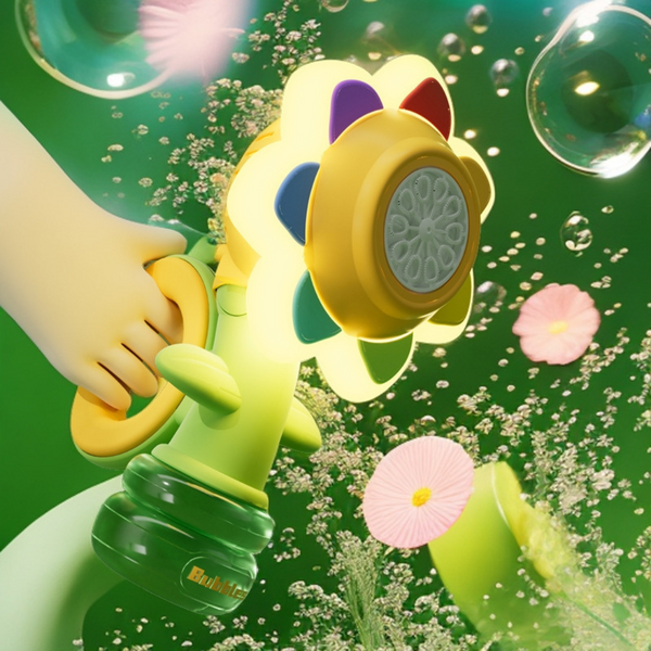Kletshuts™ SunflowerBubble - Automatisk Solsikke Boble Blæser Maskine Legetøj