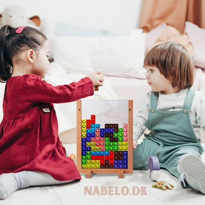 Kletshuts™ BrainyBlocks - 3D Tangram Trepuslespill Og Pedagogisk Brettspill