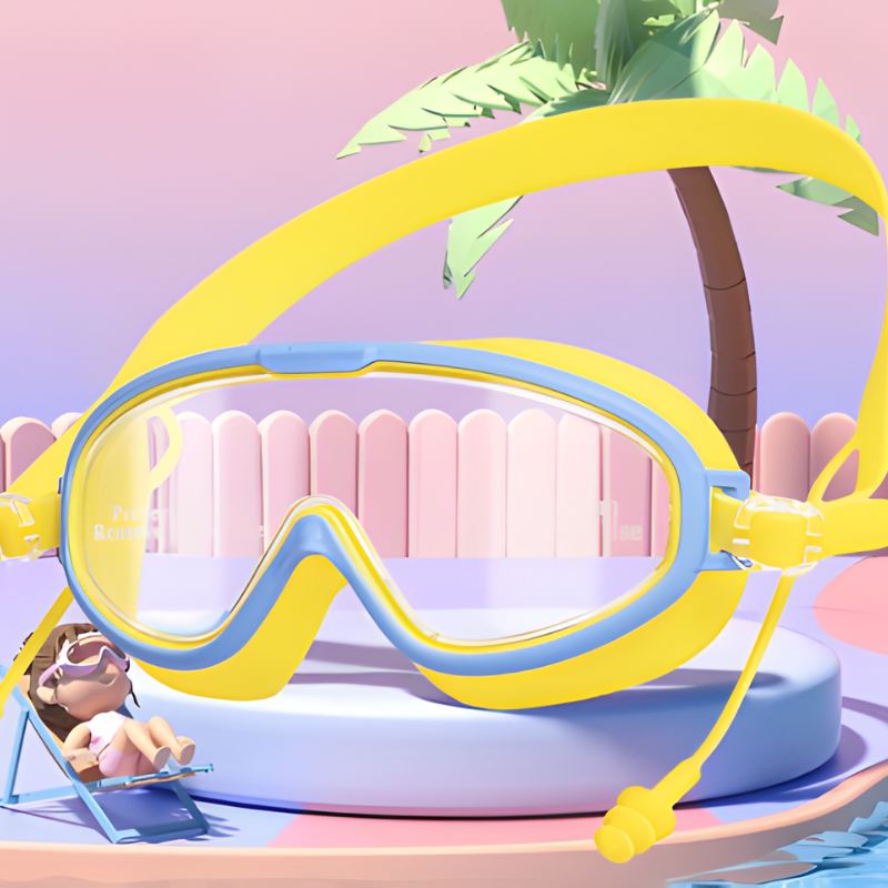 SoftGoggles 1+1 GRATIS: Stort Ramme Vandtæt Anti-Dug Sæt Bløde Goggles