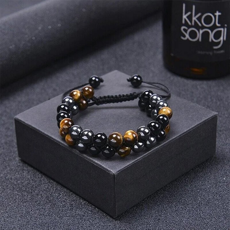 Jewelance™ ProtectionBracelet 1+1 GRATIS: Dobbeltlag Tigerøye Beskyttelsesarmbånd