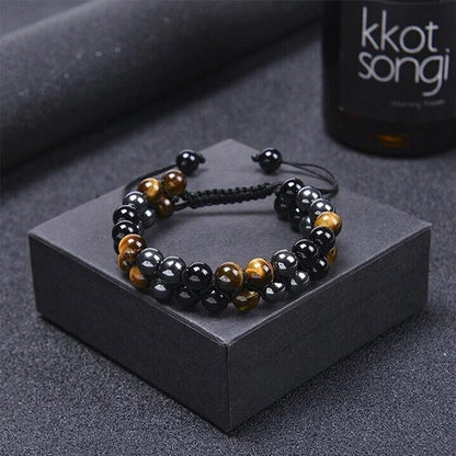 Jewelance™ ProtectionBracelet 1+1 GRATIS: Dobbeltlag Tigerøye Beskyttelsesarmbånd