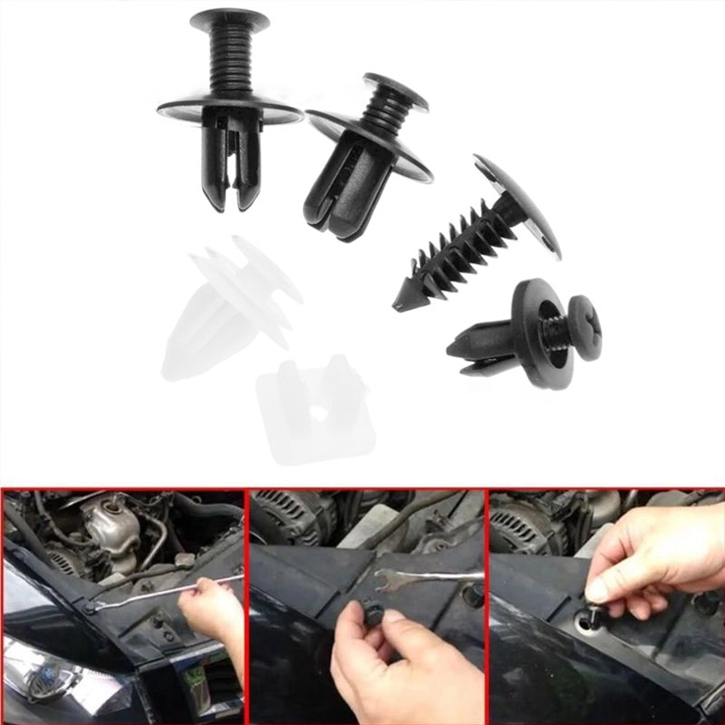 CarClips 1+1 GRATIS – Universell Bruk, Kraftig Bilreparasjonsklips