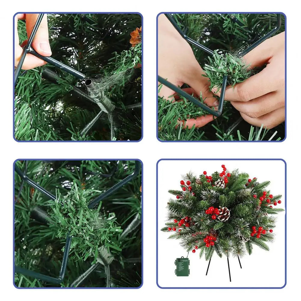 Ledsen™ ChristmasBushes: Utendørs LED Opplyste Julebusker Plantepottefyll