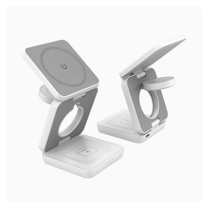 Holder360° MultiCharger: Multifunksjonell Sammenleggbar Magnetisk Ladestativ