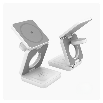 Holder360° MultiCharger: Multifunksjonell Sammenleggbar Magnetisk Ladestativ