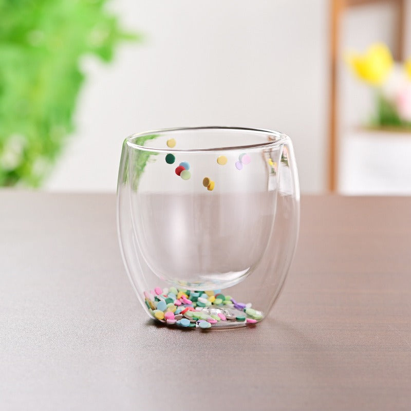 CrystalMug - Dobbelt Lagdelt Kreativ Glasskrus