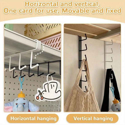 GlideHold® ShelfHooks 1+1 GRATIS: Hylle Opphengskroker Til Kjøkken Og Klesskap