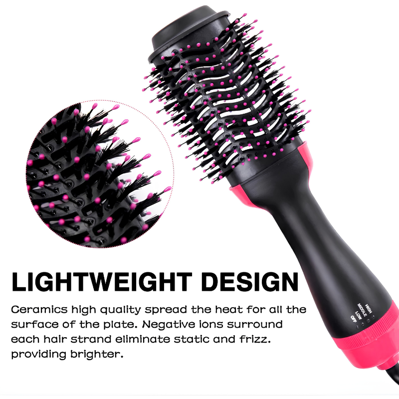 Rose® VolumeBrush: 2-I-1 Føntør-Styling Og Volumenbørste