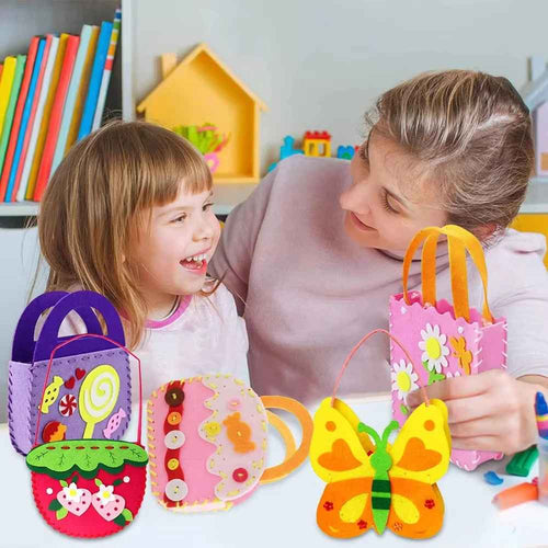 Kletshuts™ CreativeBag: Børn DIY Syning Og Håndværk Kreativ Taske Sæt