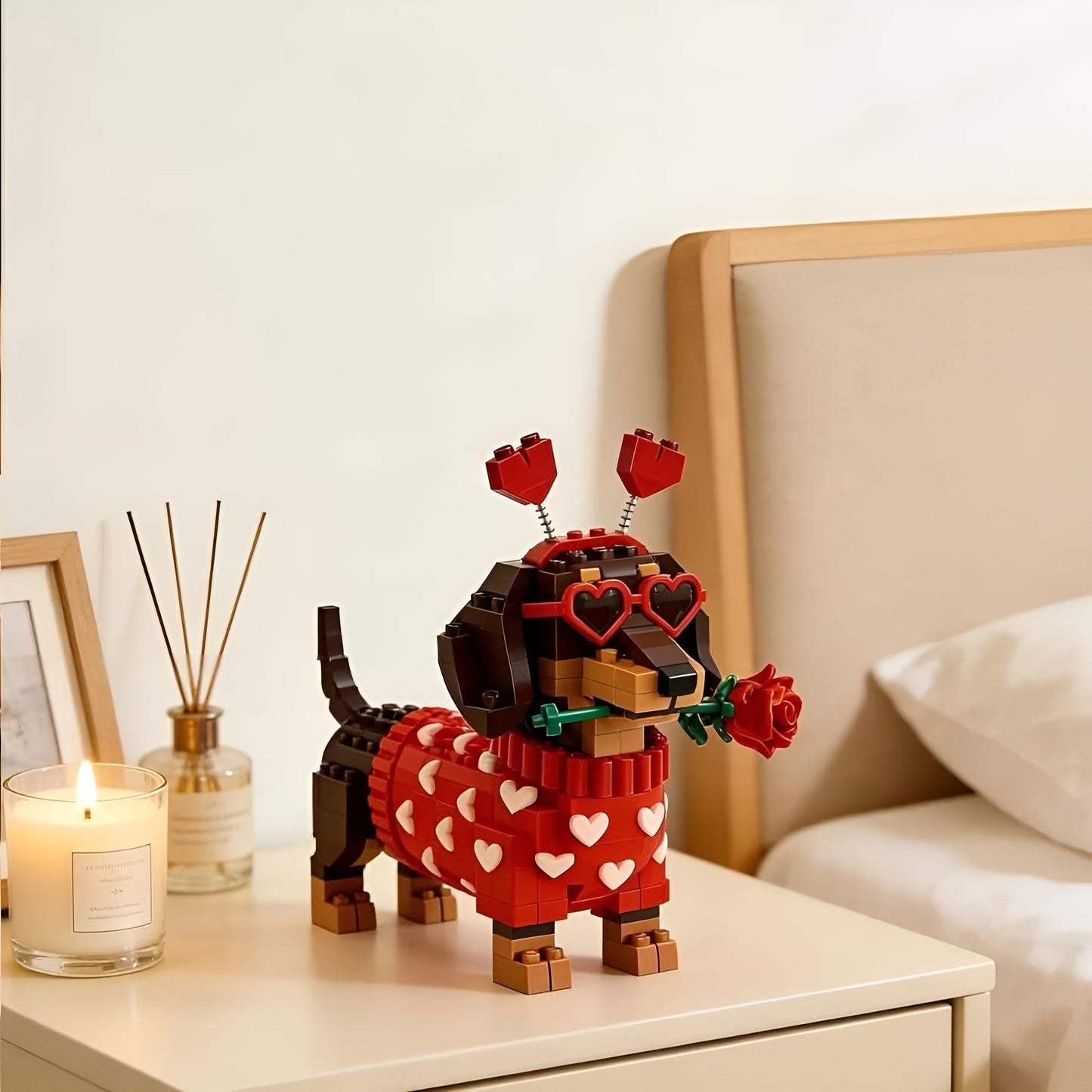 Kletshuts™ DachshundBlocks - Miniature DIY Dachshund Bygge Sæt