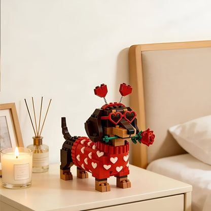 Kletshuts™ DachshundBlocks - Miniature DIY Dachshund Bygge Sæt