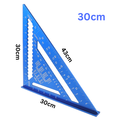 TriangleRuler - Aluminiumslegering Trekantlinjal Til Trebearbeiding