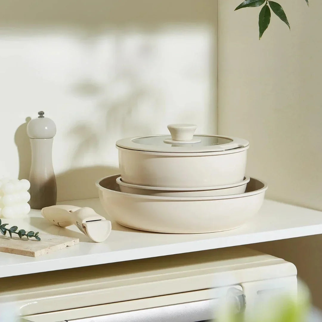 Globetrek° CeramicPans: Avtakbart Non-stick Stekepannesett