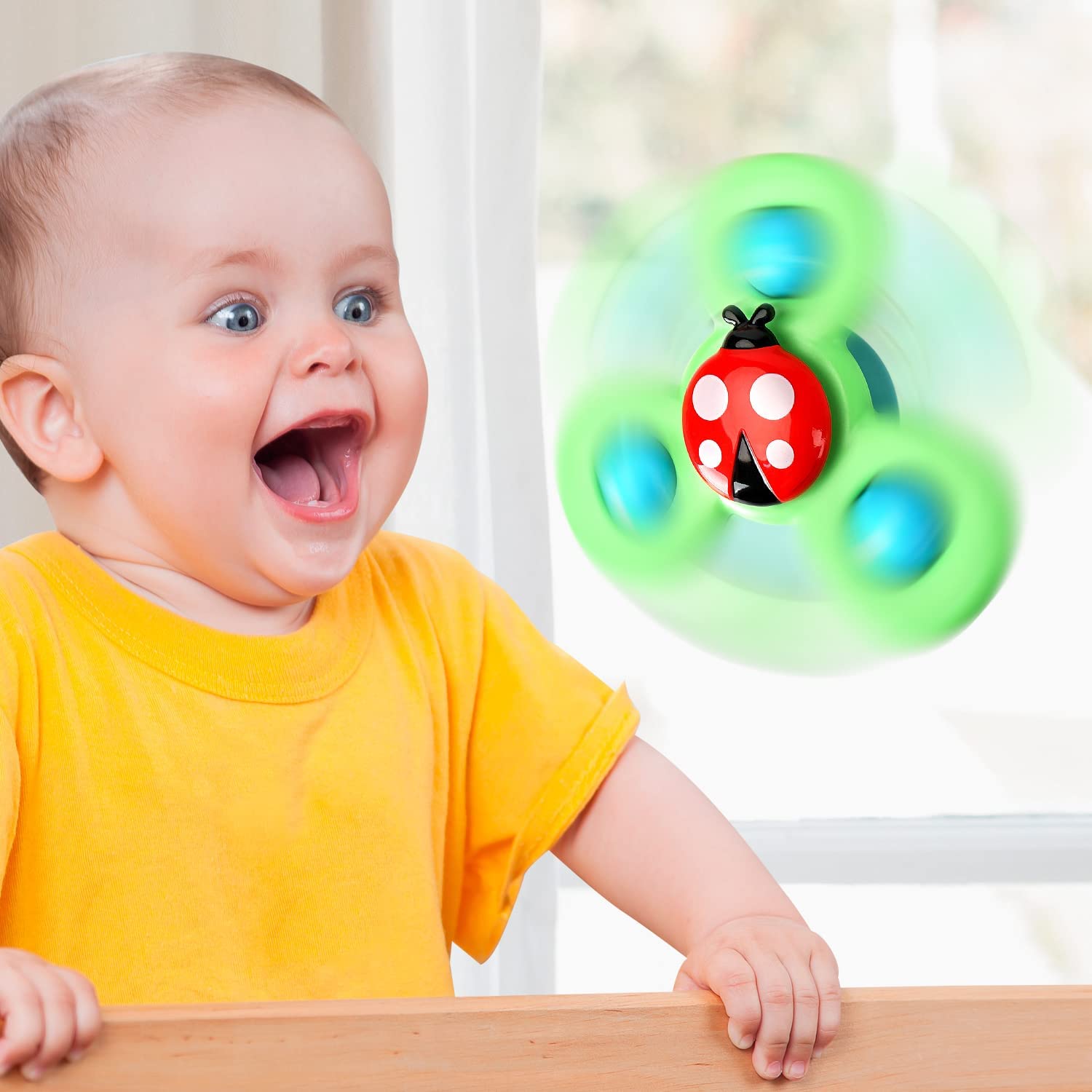 Kletshuts™ SpinnerToy – Mykt Sanseleke Med Sugefunksjon