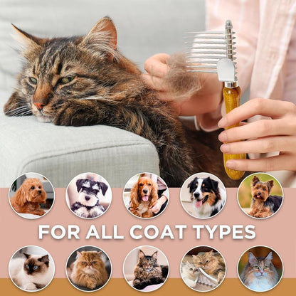 DogCatFri™ DemattingComb 1+1 GRATIS: Pet Serrateret Dematting Rake Kam