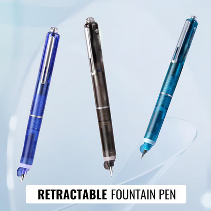 FountainPen - Uttrekkbar Og Gjenfyllbar Fyllepenn Med Blekkpatroner