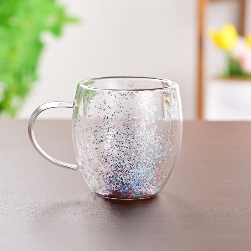 CrystalMug - Dobbelt Lagdelt Kreativ Glasskrus