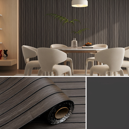 WallSticker: Elegant Trælignende Selvklæbende DIY Hjem Væg Klistermærkedekoration