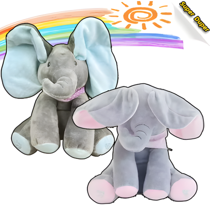 Kletshuts™ ElephantToy: Interaktiv Peekaboo Øre-Flappende Elefantleketøy