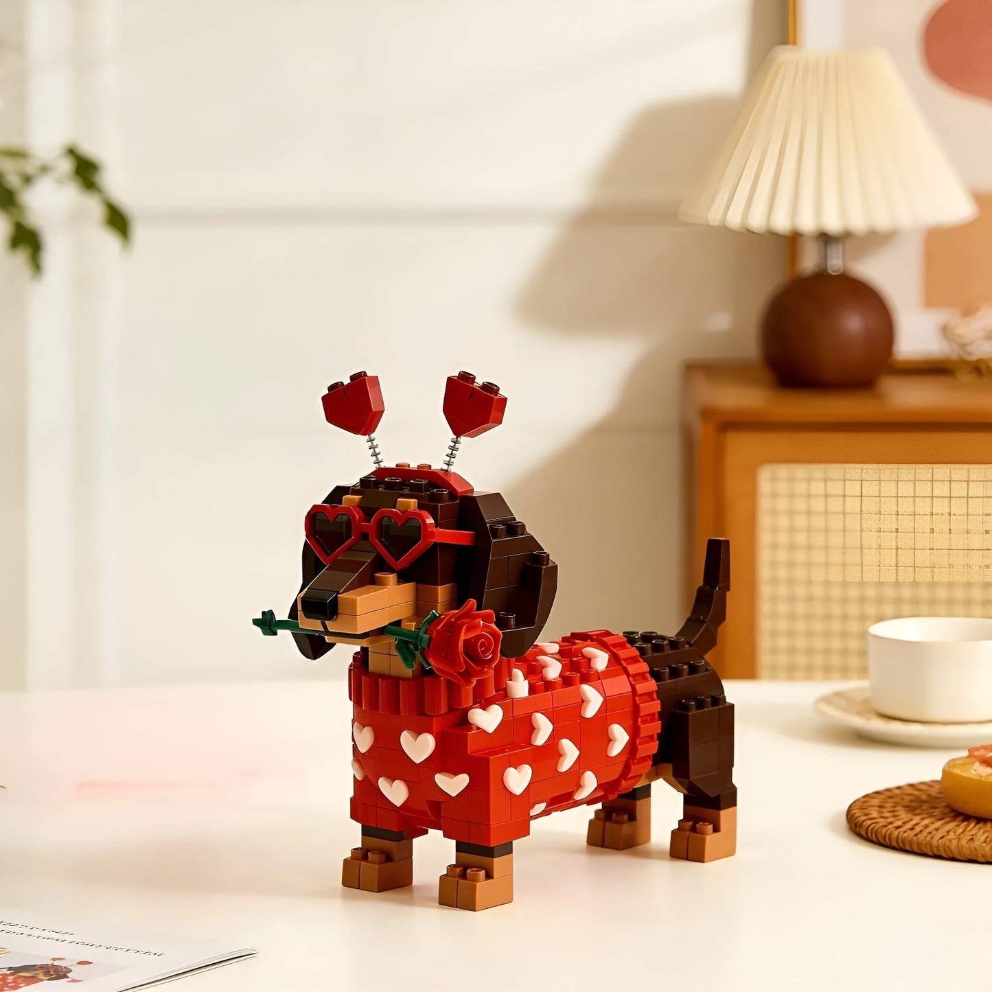 Kletshuts™ DachshundBlocks - Miniature DIY Dachshund Bygge Sæt