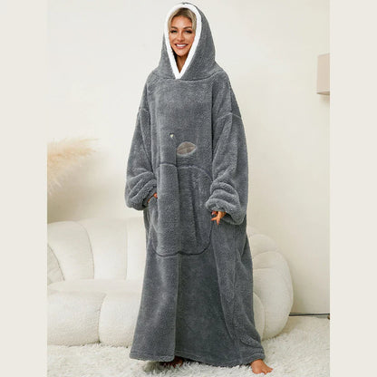 Icone™ BlanketHoodie: Plysj, oversized for heldagsvarme teppehettegenser