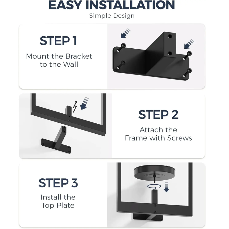 GlideHold® PlantFrame: Nem-Installation Dekorativ Moderne Plante Ramme Væg