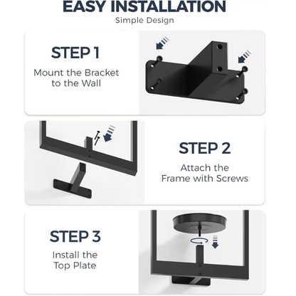 GlideHold® PlantFrame: Nem-Installation Dekorativ Moderne Plante Ramme Væg