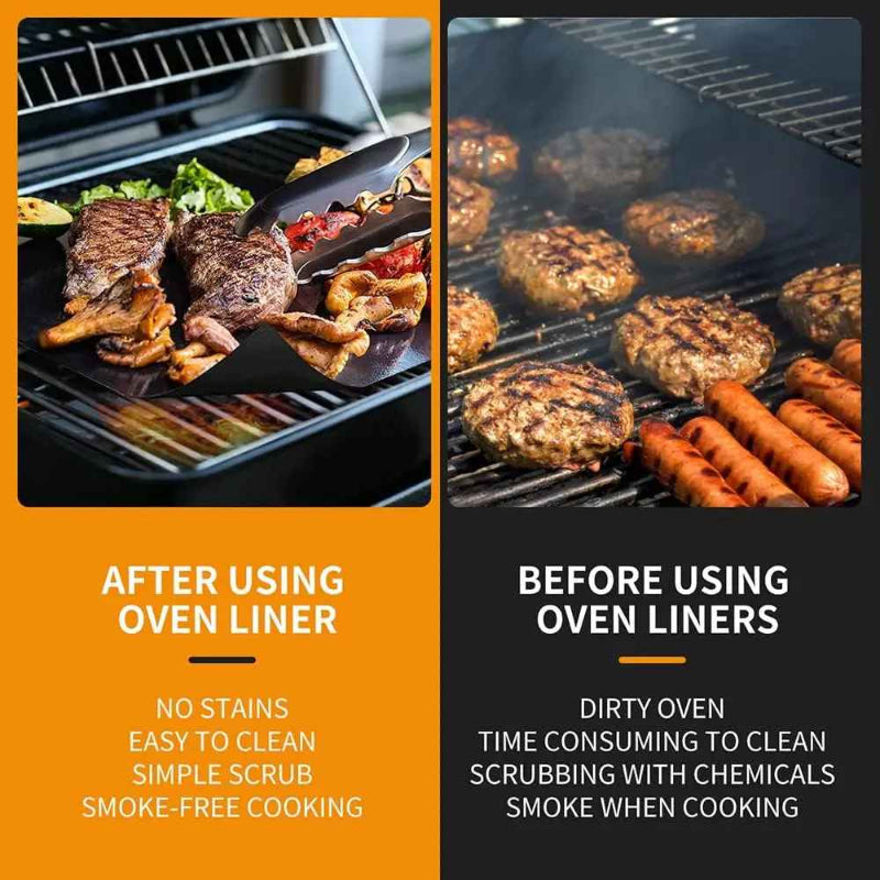 Globetrek° GrillMat – Klebefrie BBQ Grillmatter Med Lettklippet Eske