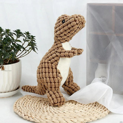 Indestructible® Toy - Uforgjengelig Plysj Dinosaur Leketøy -