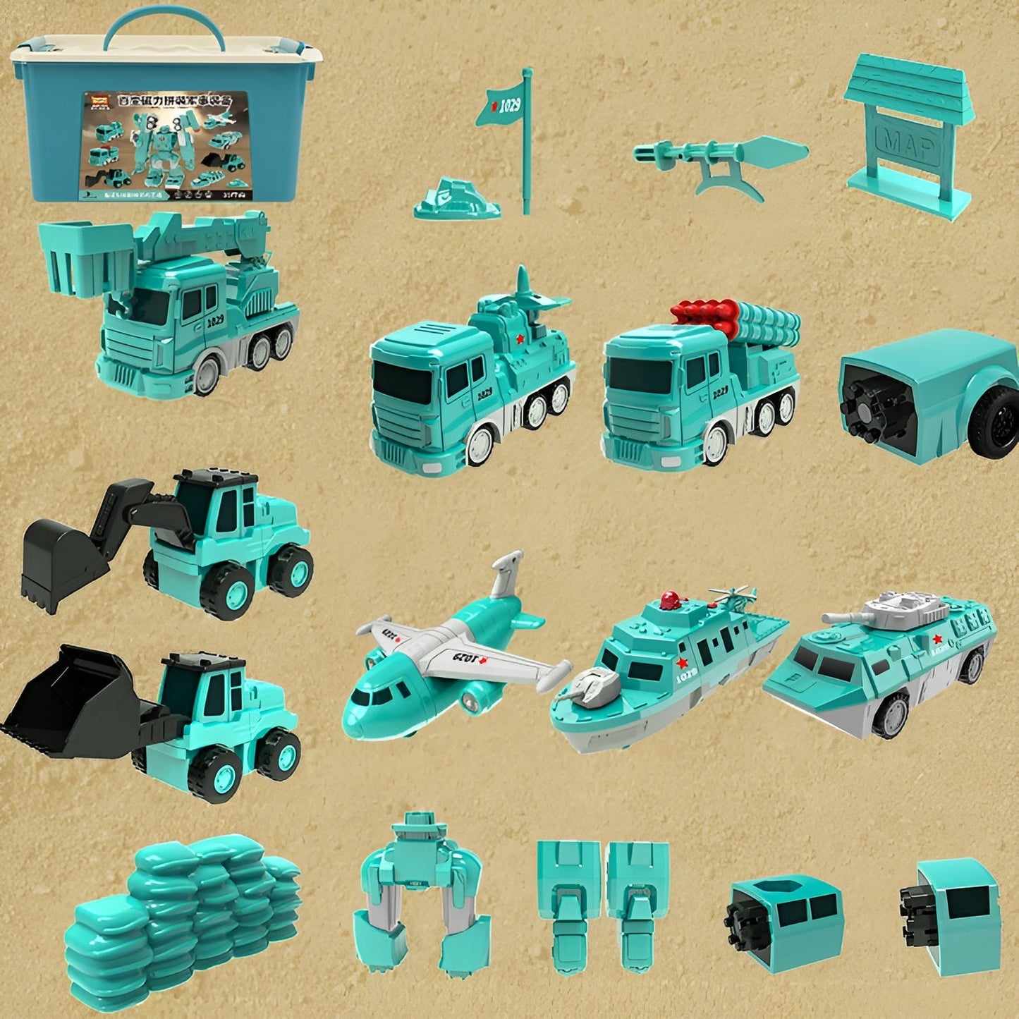 Kletshuts™ RobotBuilder – Magnetisk Transformerende Robot Bygger Og Kreativt Lærings Sæt