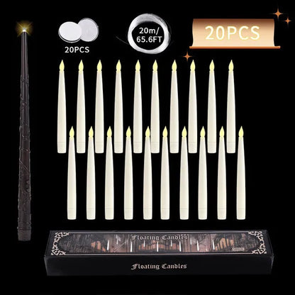 Ledsen™ FloatingCandles - Svevende LED-lys med stavfjernkontroll