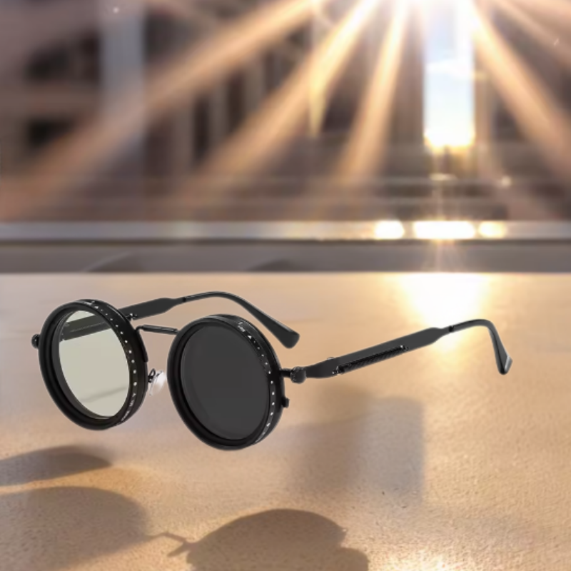 AdjustableSunglass: Fra Klart Lys Til Svakt Lys Justerbar Dimmesolbrille Med Etui