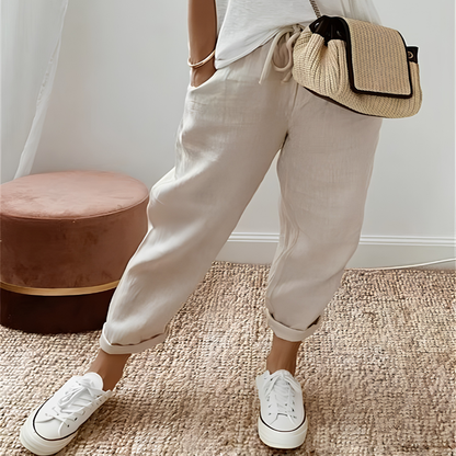 Icone™ DrawstringPants: Kvinders Elegante Sommer Afslappet Snørebukser