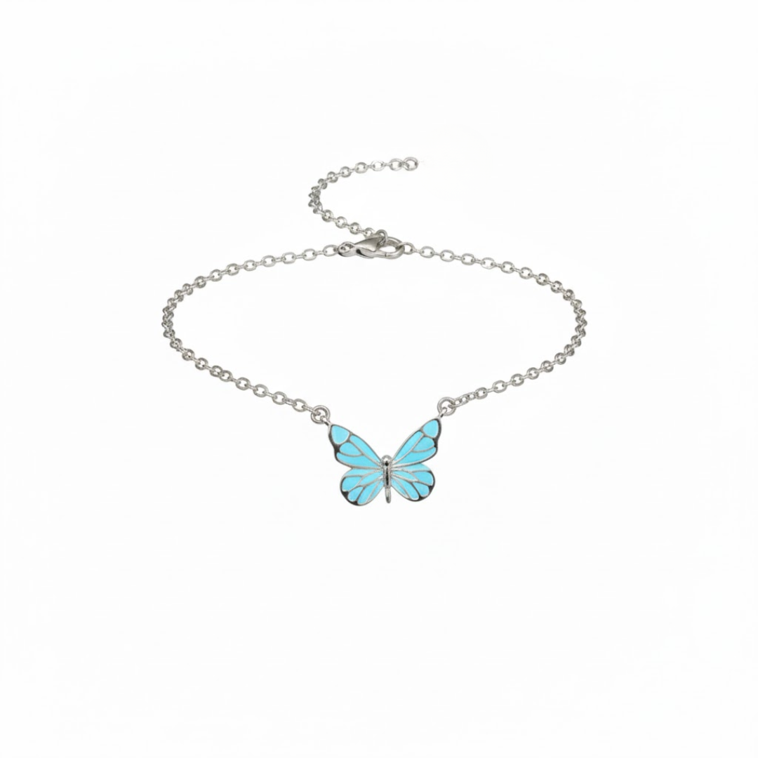 Jewelance™ GlowingButterfly 1+1 GRATIS: Mote Glødende Sommerfugl Halskjede Og Armbånd Sett