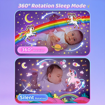 Ledsen™ BunnyProjector: Multifilmslys Kanindesign Fargerik Projektor