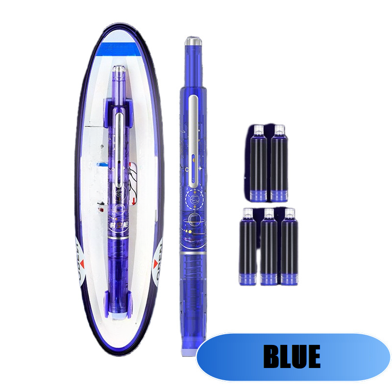 FountainPen - Uttrekkbar Og Gjenfyllbar Fyllepenn Med Blekkpatroner